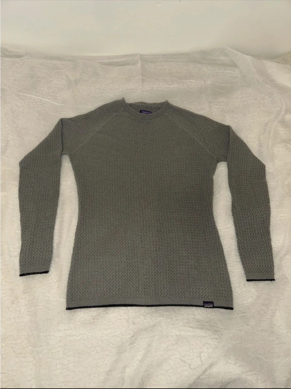 Patagonia Women's Gray Textured Crewneck Sweater